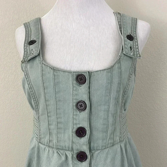 Radcliffe London sleeveless denim button dress size 6 - Picture 4 of 7